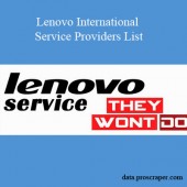 Lenovo International Service Providers List